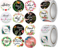 Thank You Stickers 1000 Pcs 1 Inch Thank You Stickers for Envelope Seals Small Business Labels Multicolor