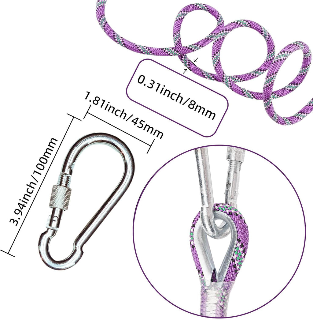 Static Climbing Rope - Heavy Duty Climbing Rope for Rock Climbing, Tree Climbing Gear, Arborist Rope, and Camping