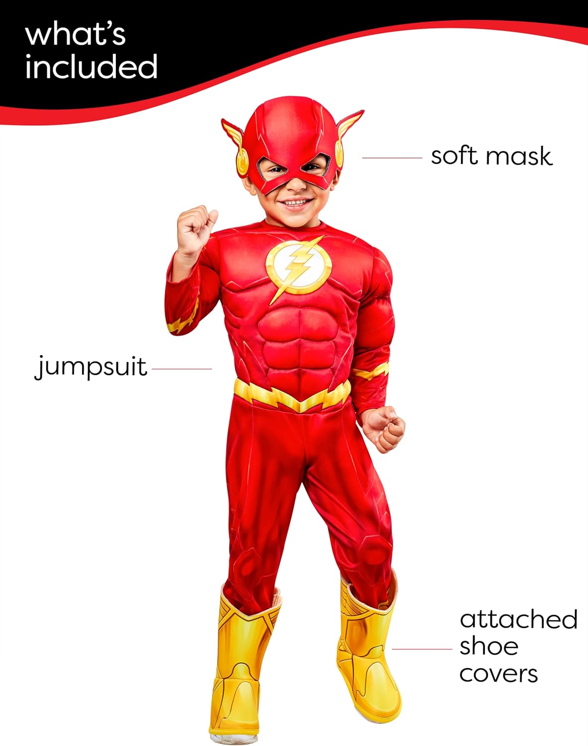 DC Comics Superheroes Costume for Toddlers, Baby Boys Costume