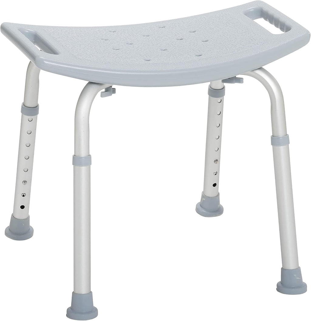 Shower Chair for Inside Tub & Shower, Adjustable Bath Seat with Suction Feet, Non-Slip Stool for Elderly & Disabled