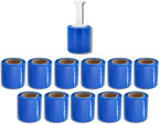 Blue Stretch Wrap, 12 Pack, 5 Inch, 1000 Feet/Roll