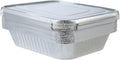 Aluminum Pans With Lids 9x13 [10 Sets] Aluminum Foil Pans Trays With Lids - Half Size Tin Foil Disposable Pans For