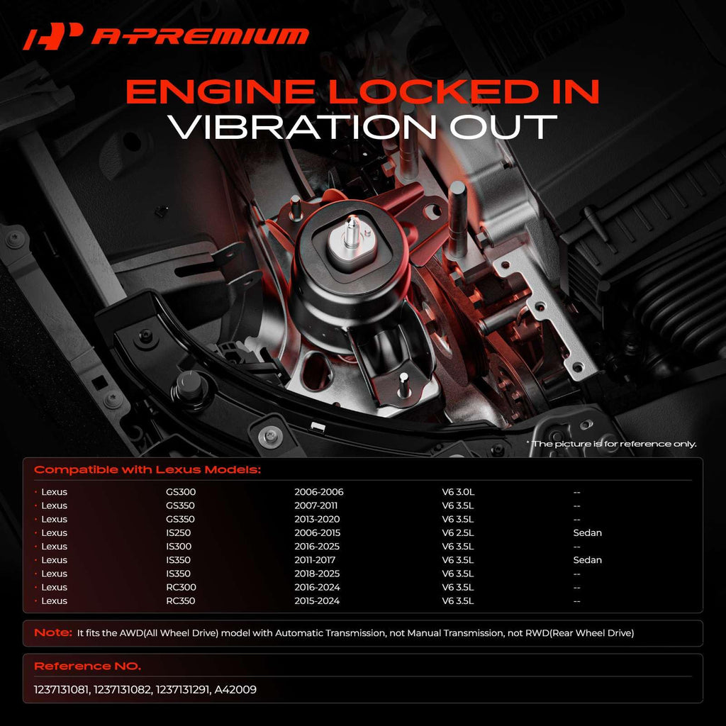 A-Premium Rear Transmission Mount Compatible with Lexus