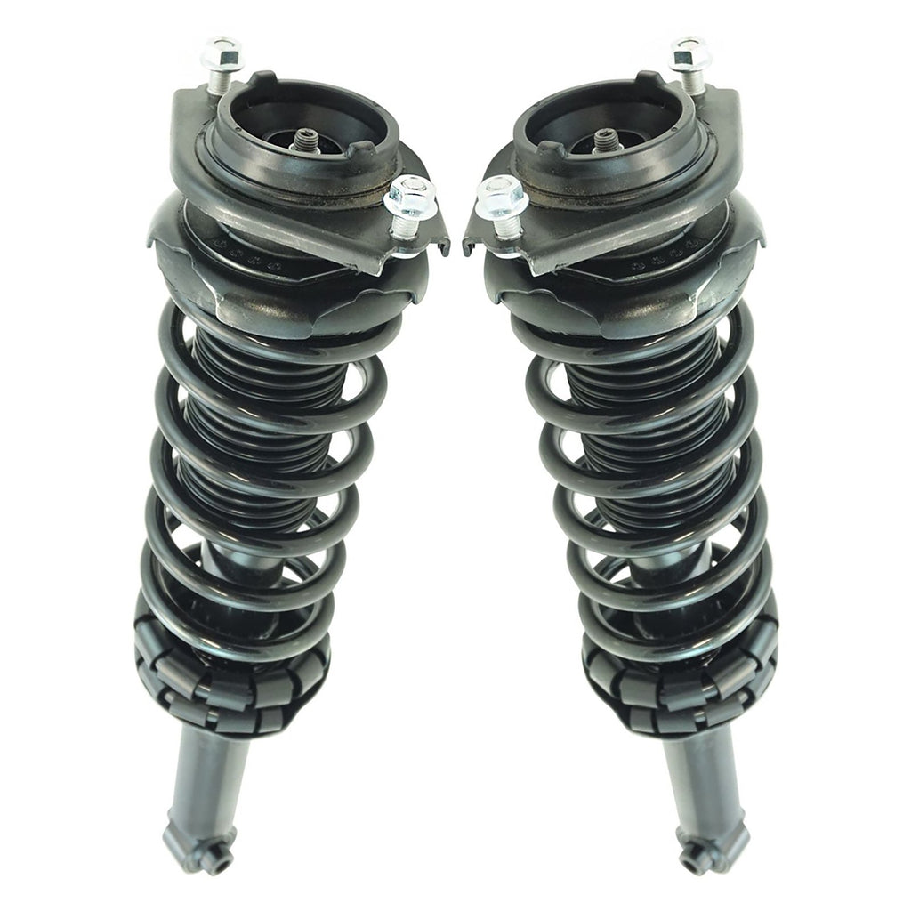 TRQ Rear Strut & Coil Spring Assembly Set Driver & Passenger Sides