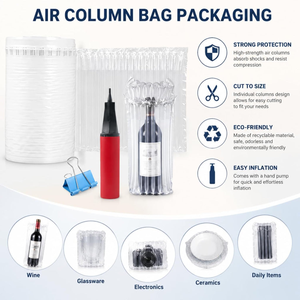 Inflatable Air Pillows for Shipping – Large Bubble Cushion Wrap