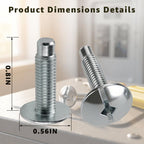 kzfuli 20Pcs Electrical Panel Screws for Square D Load Center Cover White ﻿