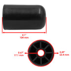 Caltric Deck Rounded Roller Compatible with Snapper Compatible with Simplicity Compatible with Briggs and Stratton 1722036SM Qty 6