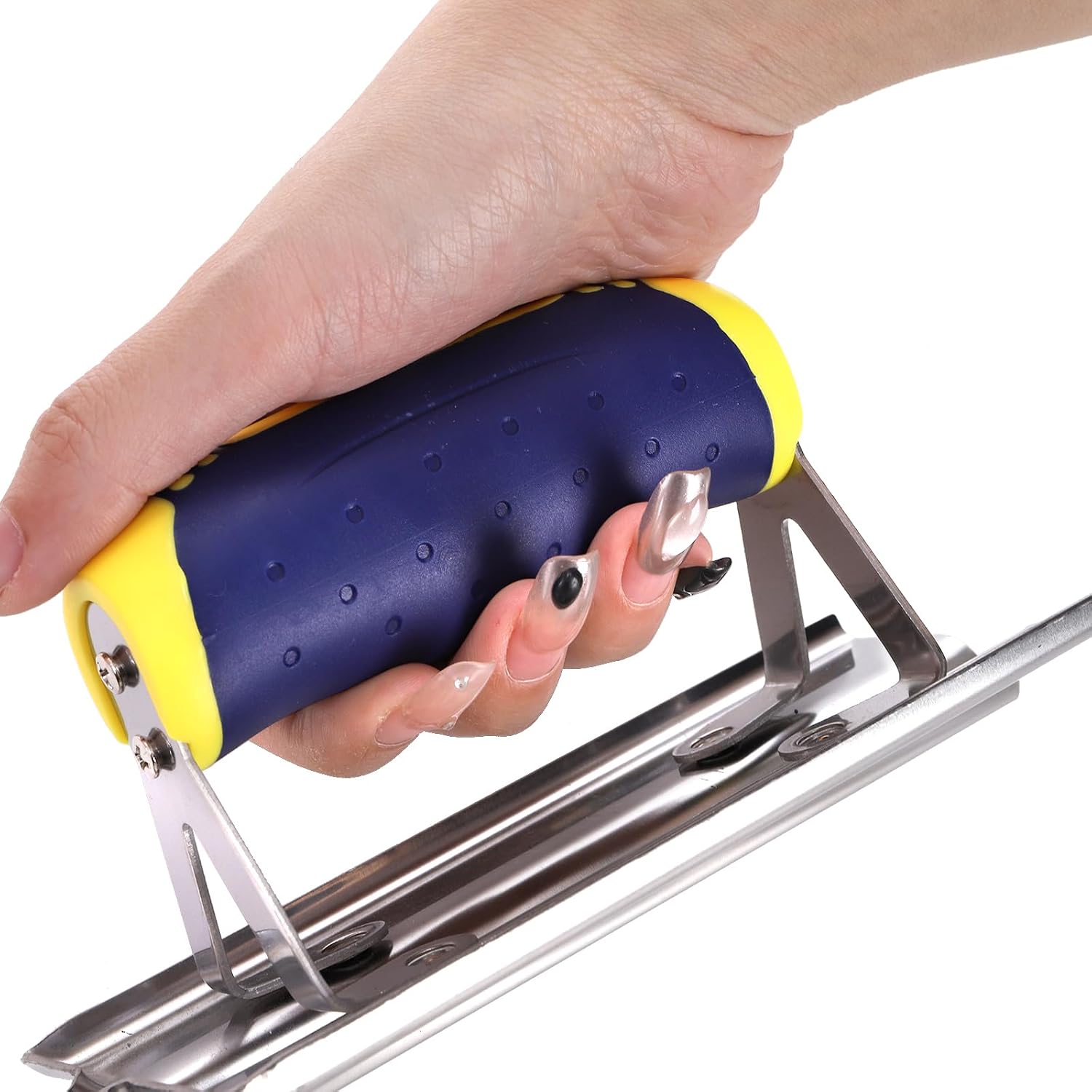2 Pieces Concrete Tool Set, 6" x 3" Stainless Steel Concrete Edger and Groover, Masonry Cement Finishing Kit for