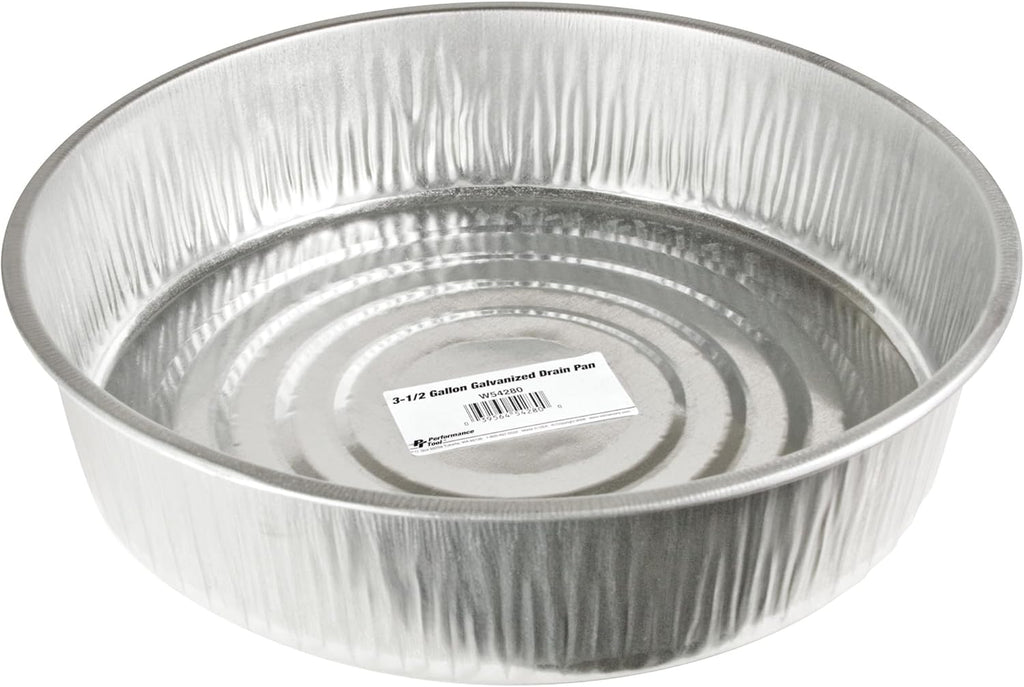 Performance Tool W54280 3.5 Gallon Galvanized Steel Oil Drain Pan