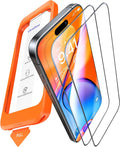 UNBREAK TOP 9H+ Glass for iPhone 16 Pro Max Screen Protector [NO.1 Military Grade Shatterproof] Screen Protector 16