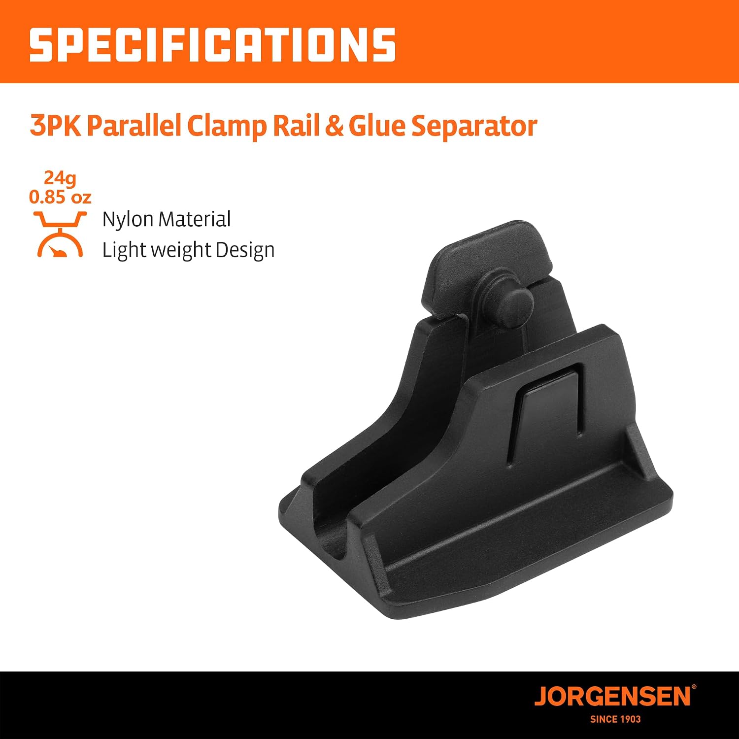 Cabinet Master 2-in-1 Glue Separator & Clamp Stand 3 Pack | Fits All Jorgensen Parallel Bar Clamps, Woodworking Tool