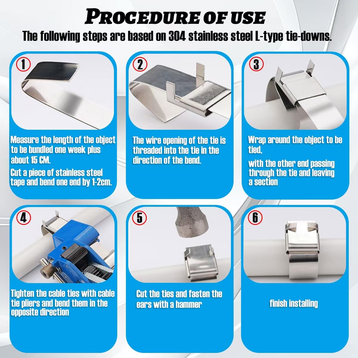 Banding Strapping Kit 304 Stainless Steel Strip Tensioner Tool