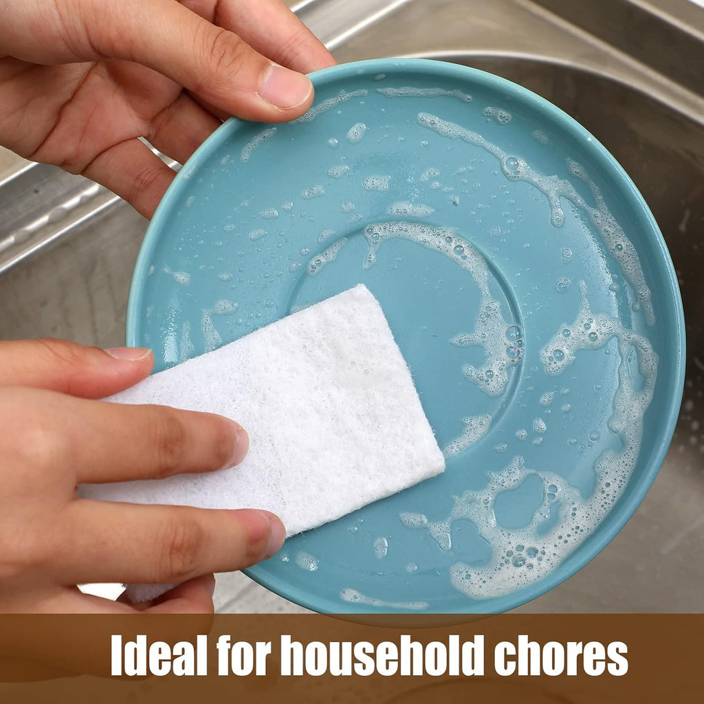 20 Pcs White Scrubbing Pad Non Scratch Scouring Pads, 4 x 6 Pulgadas