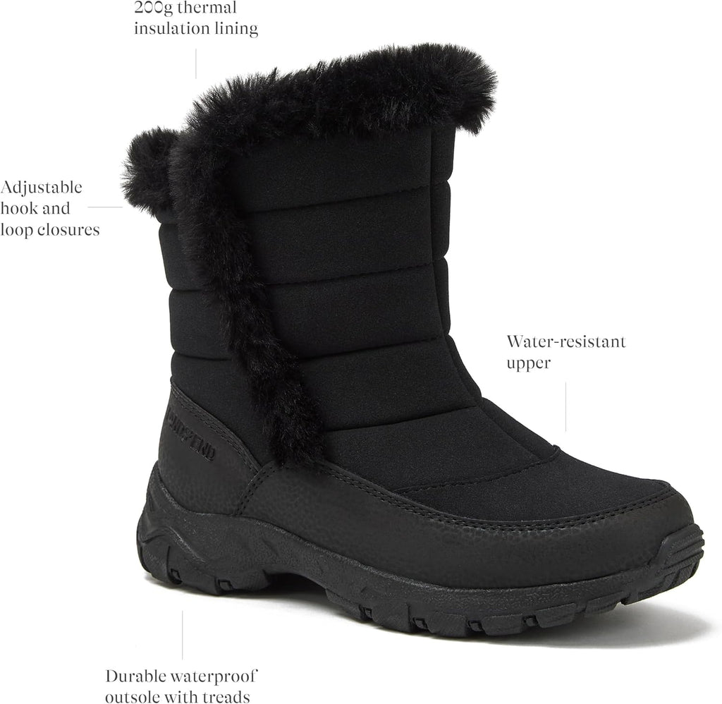 Expedition Warmest Waterproof No Tie Kids Snow Boots for Boys and Girls - Insulated Winter Fleece Lined Snow Boots