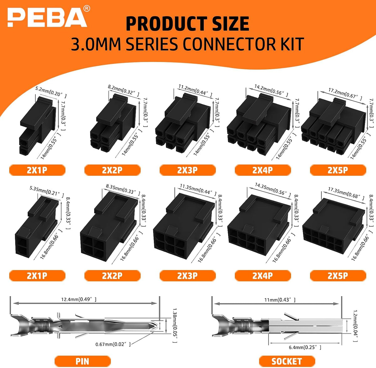 PEBA Micro-Fit 3.0 Crimping Kit Ratcheting Tool 2-10 Circuit