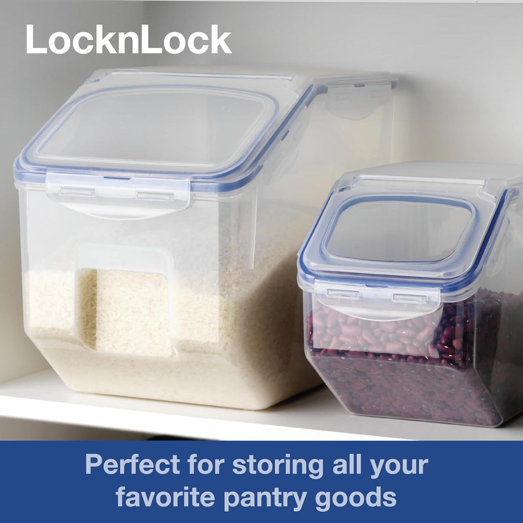 Lock & Lock Bulk Storage Bins Food Storage Container with Wheels (50.72-Cup)