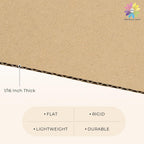 Mat Board Center 50 Pack 12.4" Corrugated Cardboard Sheet LP Mailer Inserts