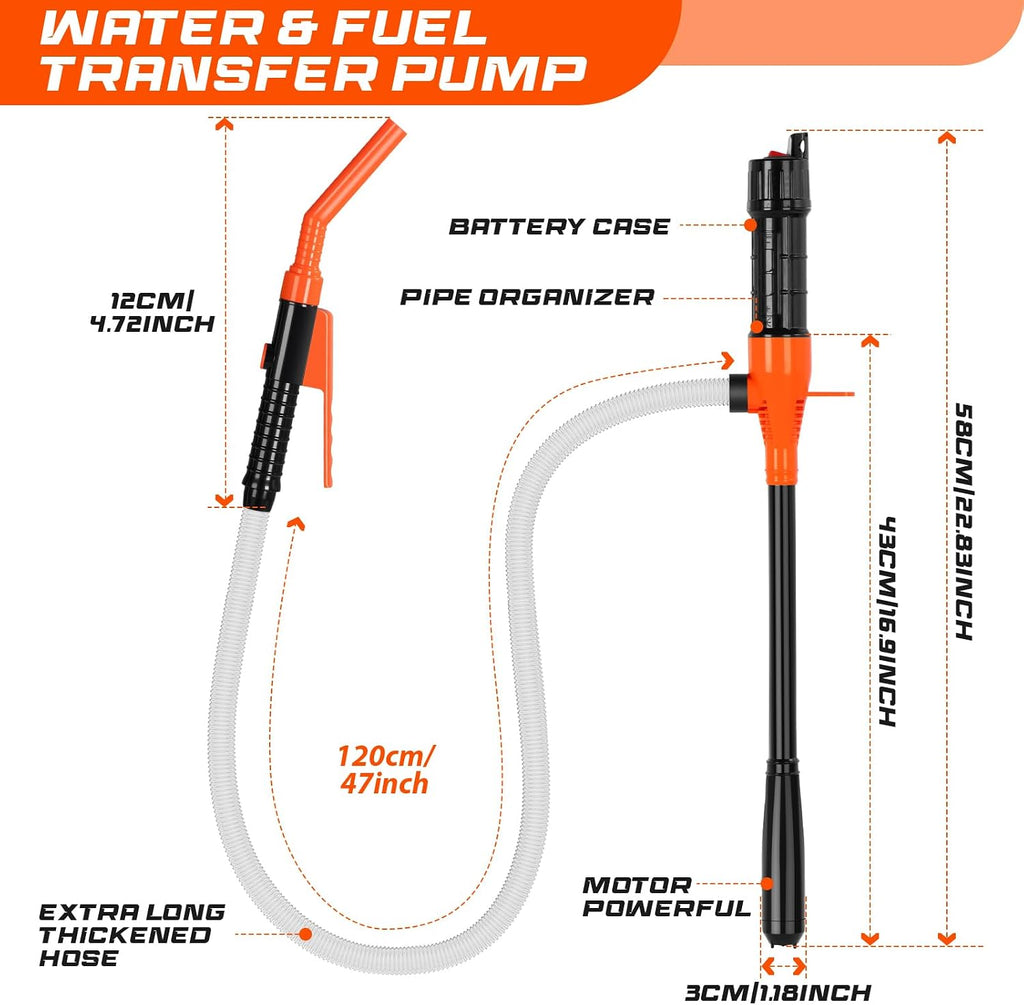 Portable Cordless Fuel Transfer Pump Battery Powered