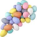 32 Pcs Assorted Faux Foam Speckled Eggs - Decorative Pastel Eggs for DIY Easter Wreath, Centerpiece, Bowl, Basket