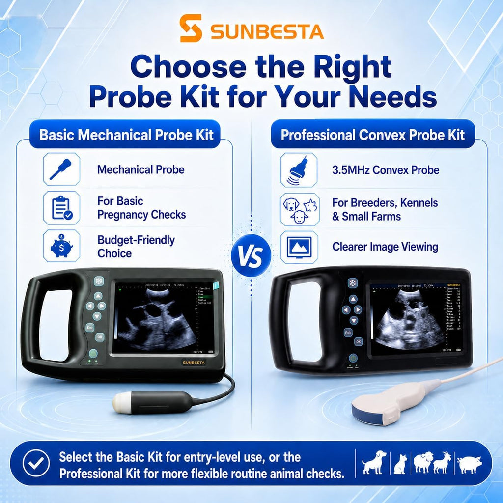 A8 Professional Veterinary Ultrasound Machine with 3.5MHz Convex Probe
