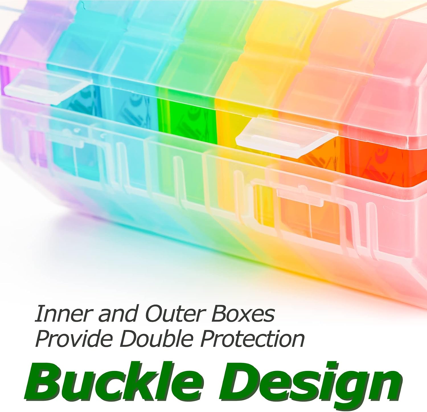 Weekly Pill Organizer 4 Times a Day, Large Pill Box 7 Day Daily Pill Case with 28 Extra Large Compartments Portable