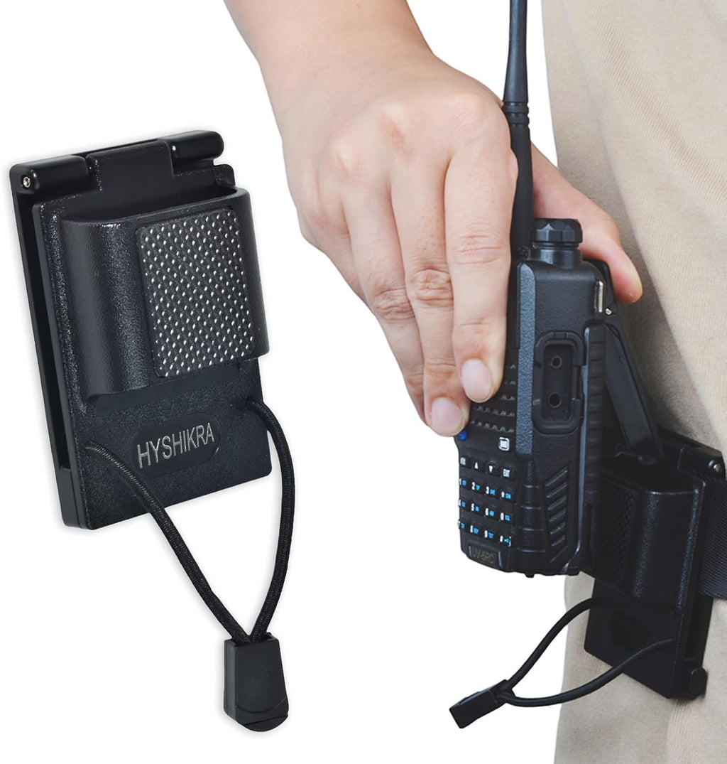 Universal Tactical Radio Holster for Waist Belt Accessories, Walkie-Talkie Belt Clip Holder for Baofeng Quansheng