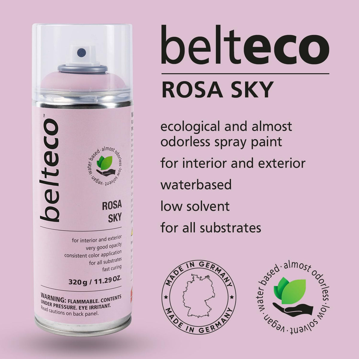 Rosa Sky Spray Paint | Water-based Pink Spray Paint