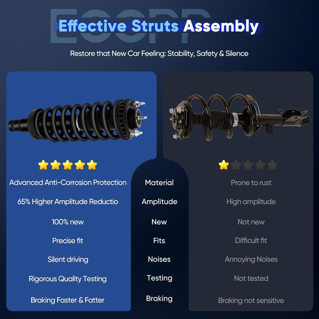 ECCPP Complete Strut Assembly Shock Absorber for Buick Rainer