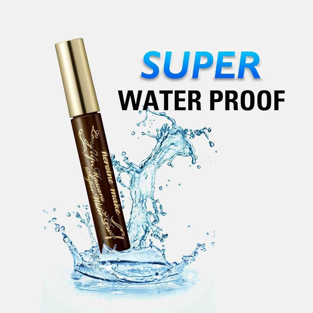 KISSME Heroine Make Super Waterproof Mascara | Length & Curl | Brown