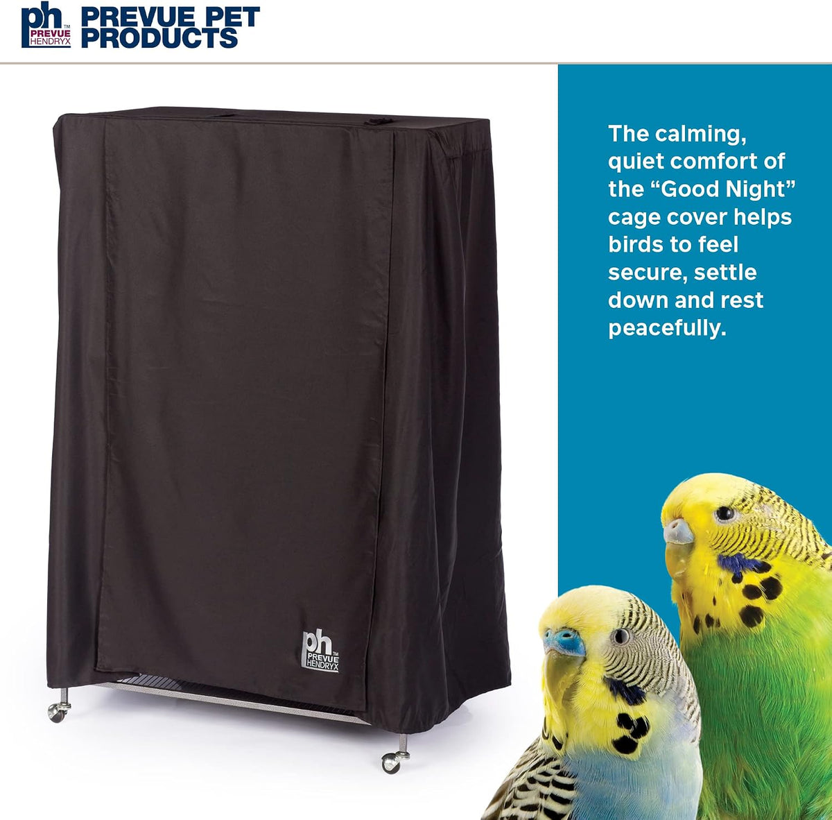 Large Bird Cage Cover - Black, Size Large