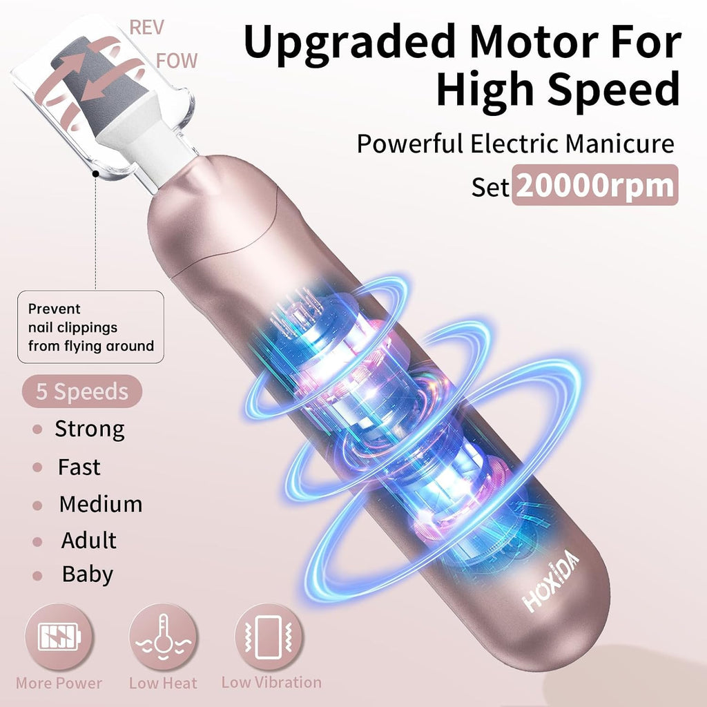 Nail Drill Grinder for Senior Thick Toenail Manicure Pedicure Kit