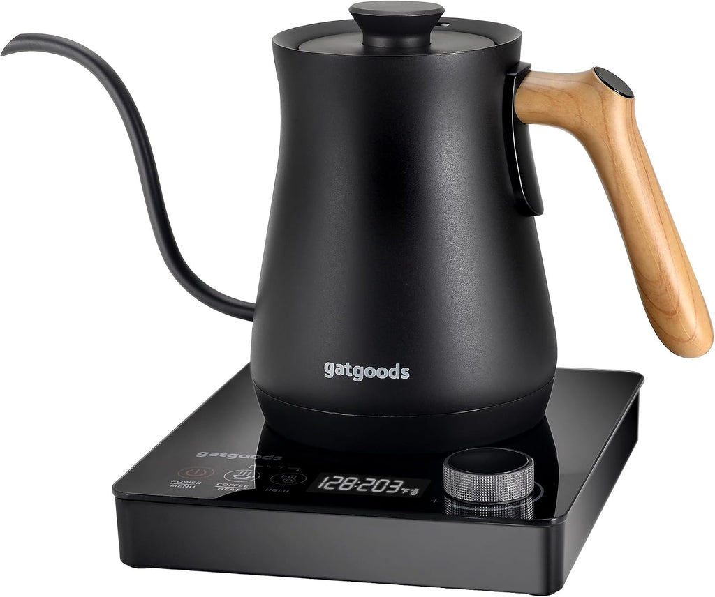 Electric Gooseneck Kettle – Precise Temperature Control, 1200W Fast Boil, Keep Warm Feature, Ideal for Pour-Over