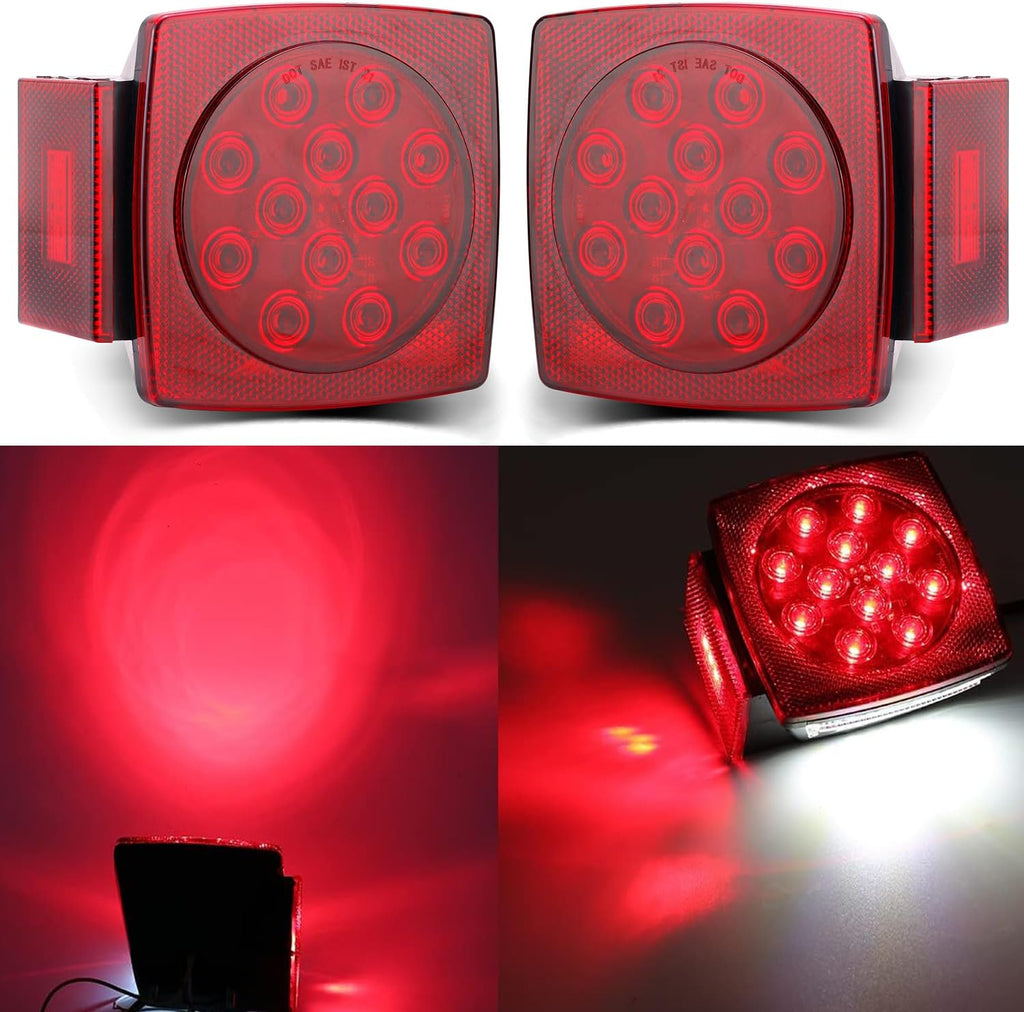 Trailer Light Kit with 25FT Braided Wiring Harness