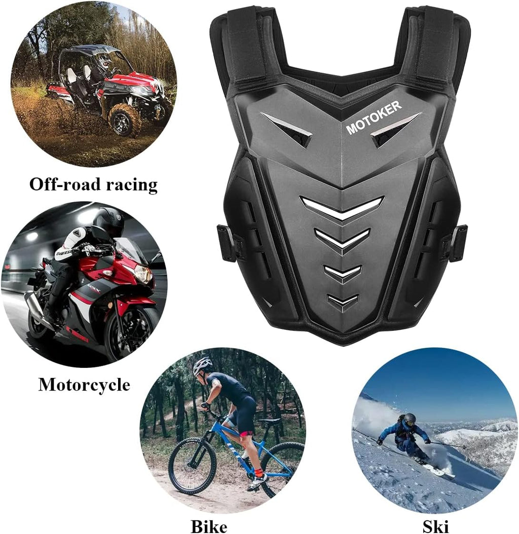 Adult Youth Motocross Chest Protector Riding Armor Vest Dirt Bike Back Protector Motorcycle Racing