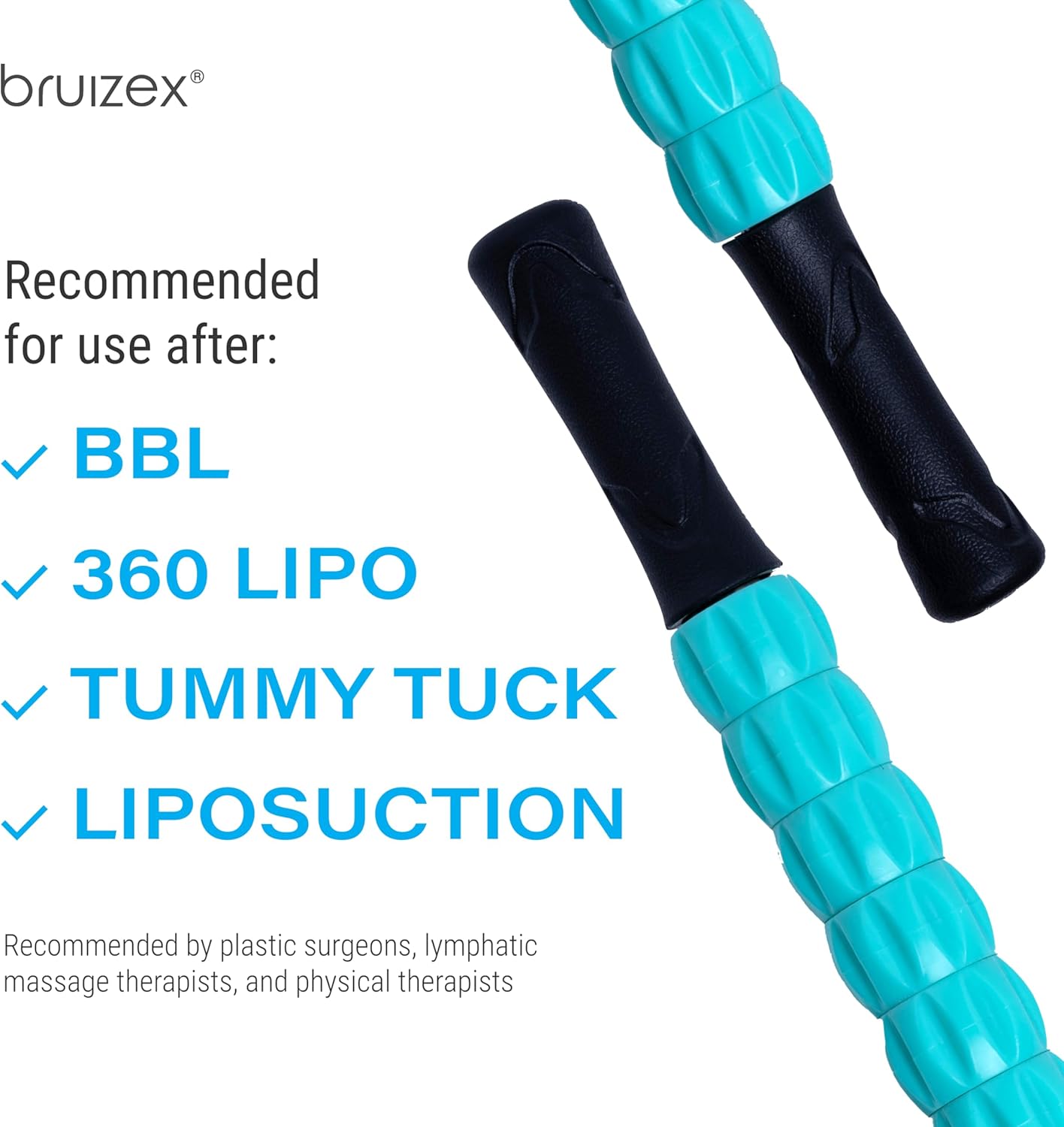 Muscle Roller Lymphatic Drainage Massage Roller Stick - for Myofascial Pain Relief | Post Liposuction & Fibrosis