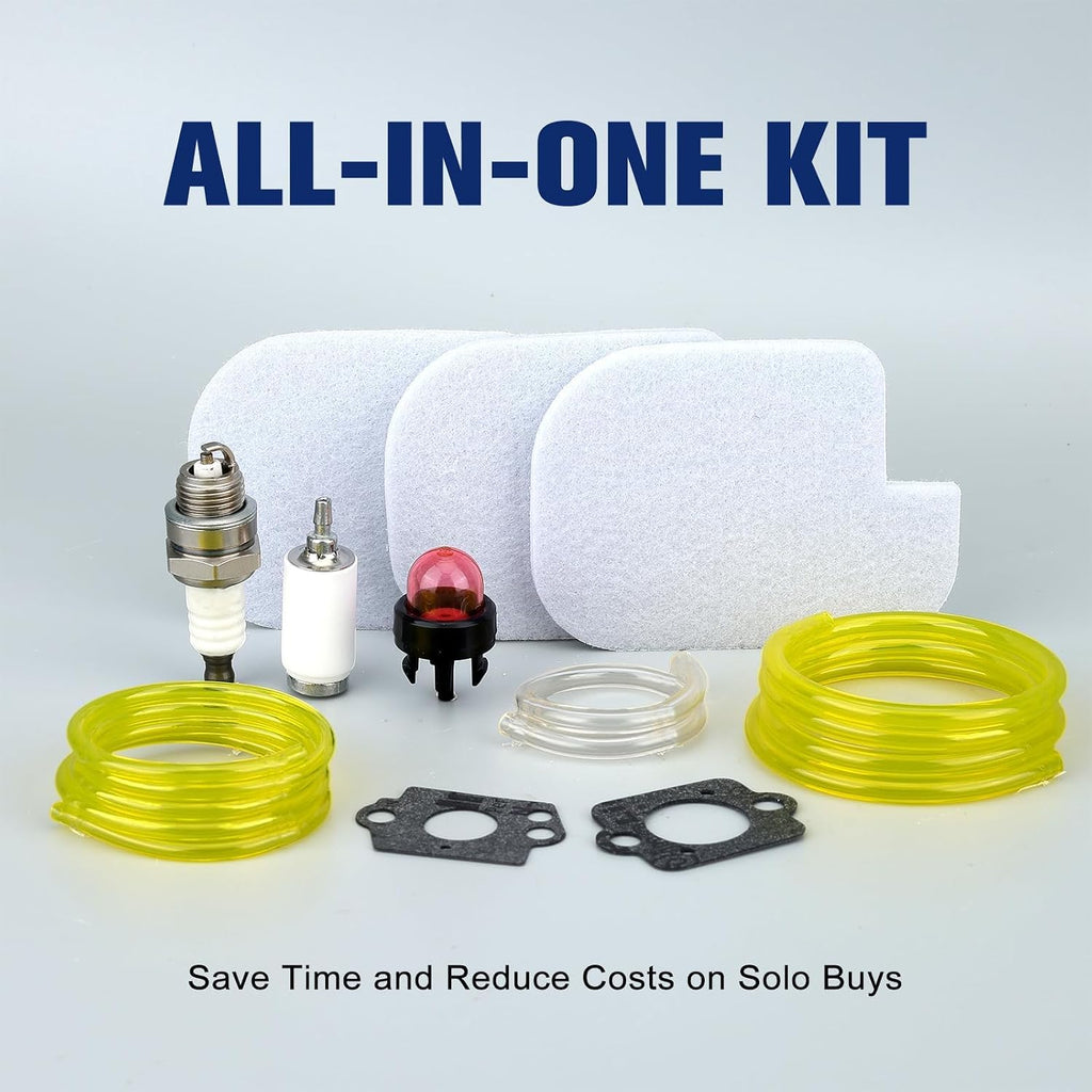 P3314 PP4218A Air Filter Tune Up Kit for Poulan Pro PP4218 PR4218 PP4218AVX PP3816 PP4018 PP4218 PP3516AVX 35cc 42cc Craftsman Chainsaw Parts with Fuel Line Fuel Filter Primer Bulb Replaces 530057925