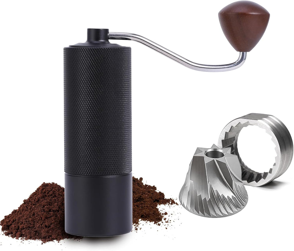 Manual Coffee Grinder, Portable Hand Coffee Mill - 25g Capacity | CNC Stainless Steel Conical Burr, Internal