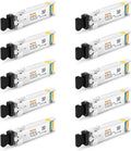 10Pack 10GBase-LR SFP+ Transceiver, 10G Dual LC Single Mode Module