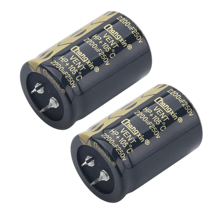 2PCS 2200UF 250V 35X50mm Snap-in Electrolytic Capacitor