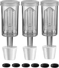 3 Piece Airlock Set for Brewing Wine Making Kimchi (3 Airlock+3 Stoppers+6 Grommets)3 Packs Airlocks for Fermenting