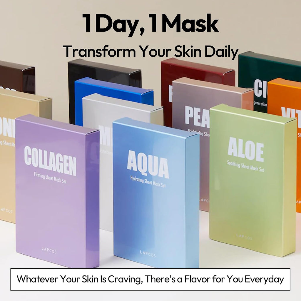 K Beauty Charcoal Sheet - Pore Refining Face Mask (Pack of 5) | Gently Exfoliating Facial Mask with Salicylic Acid