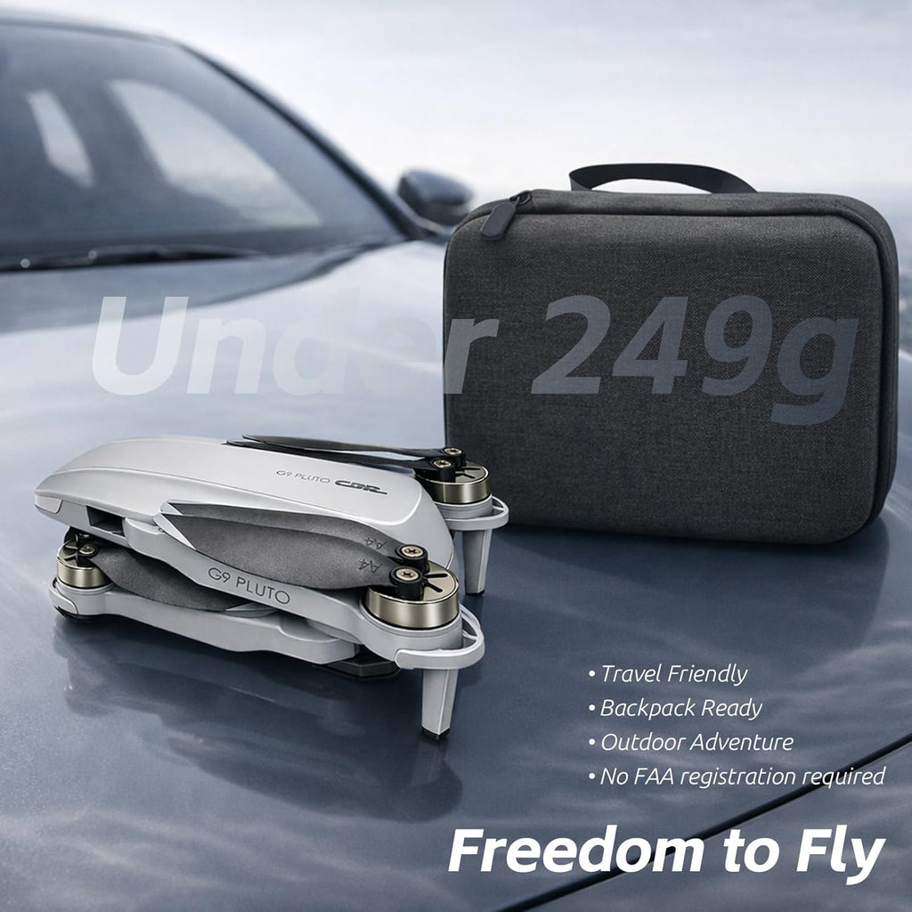 GPS Drone with EIS 4K Camera for Adults , RC Drones with 4.5 inch HD Screen on Controller, Auto Return, 3 Batteries