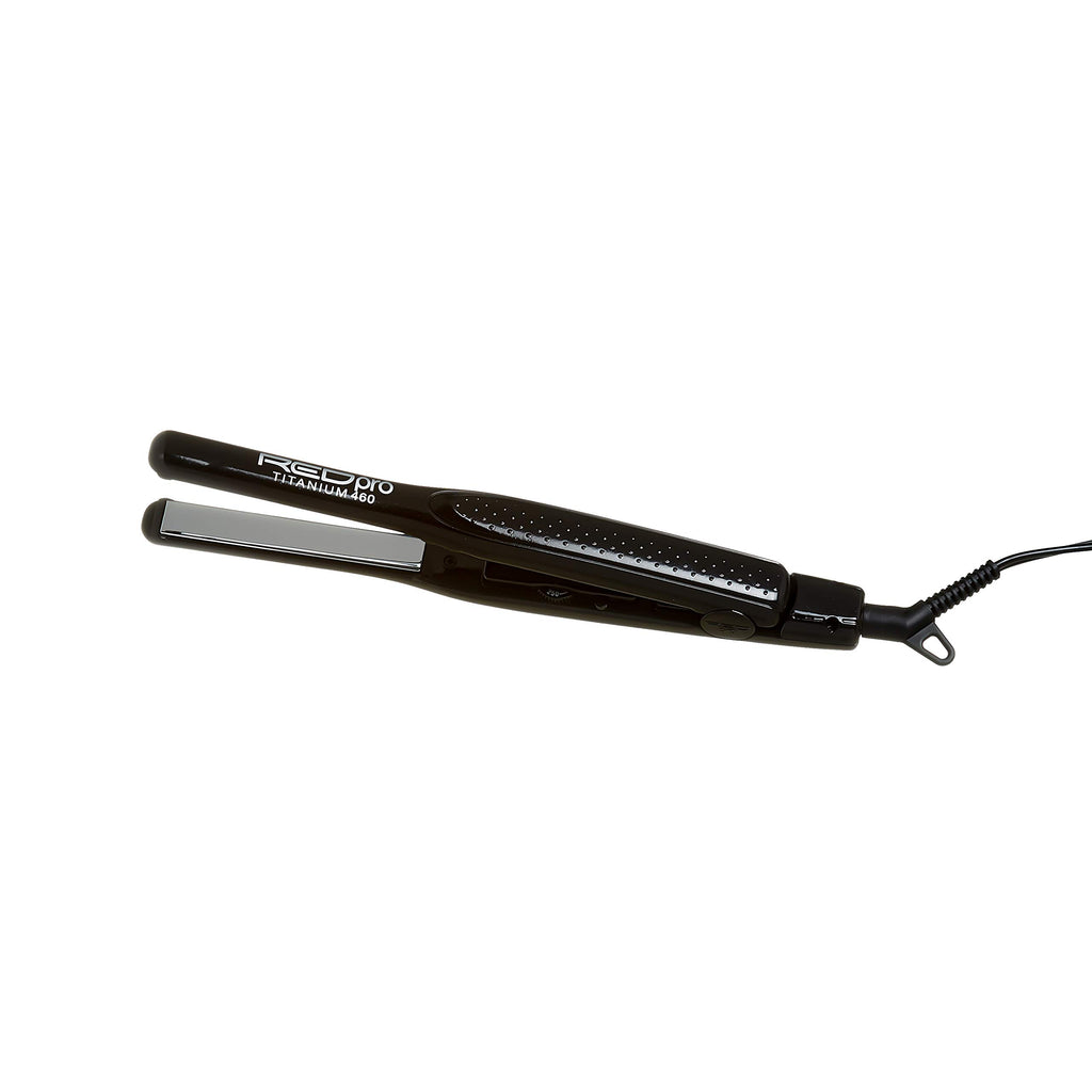 Kiss Products Red Pro Titanium Flat Iron, 1/2 Inch, 1 Pound