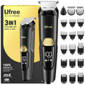 3-in-1 Beard Trimmer for Men, IPX6 Waterproof Electric Razor Shaver, Hair Mustache Body Nose Trimmer, Type-C Clippers