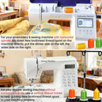 80 Spools Polyester Embroidery Machine Thread Kit