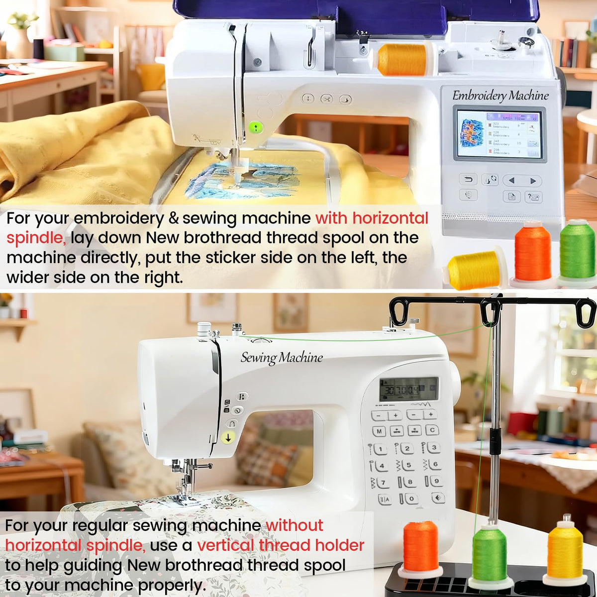 80 Spools Polyester Embroidery Machine Thread Kit