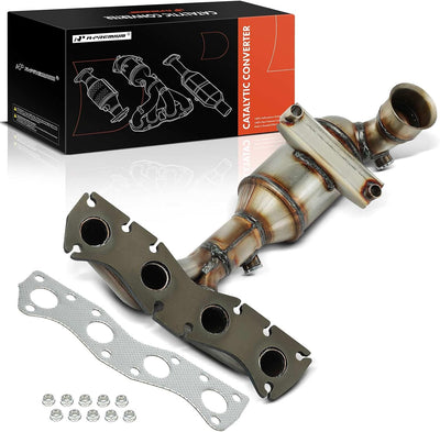 A-Premium Front Exhaust Manifold Catalytic Converter with Gasket Kit Direct-Fit Compatible with Mini Cooper 2007-2015 1.6L, E.P.A. Compliant, Replace# 18407606135
