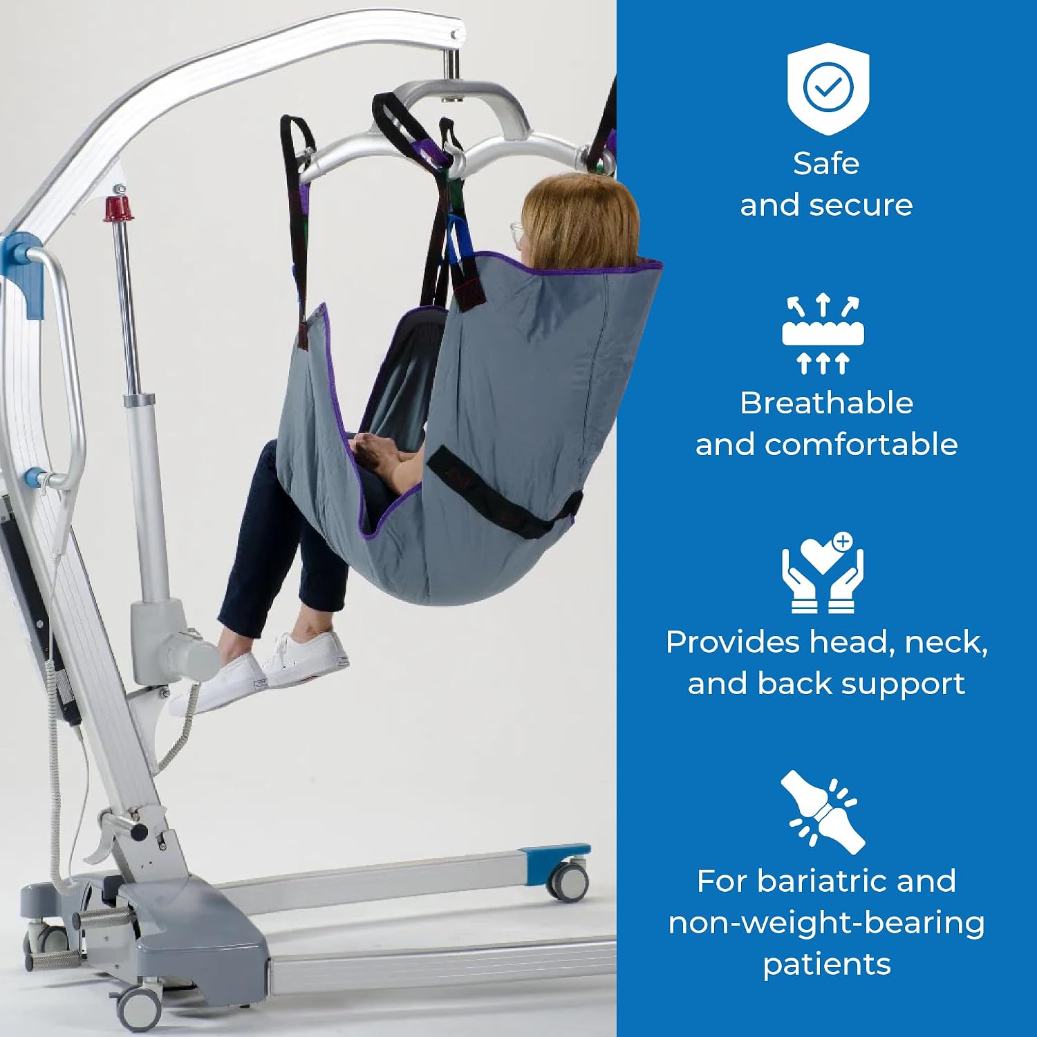 Solid Fabric Full Body Sling for Hoyer Patient Lift Sling