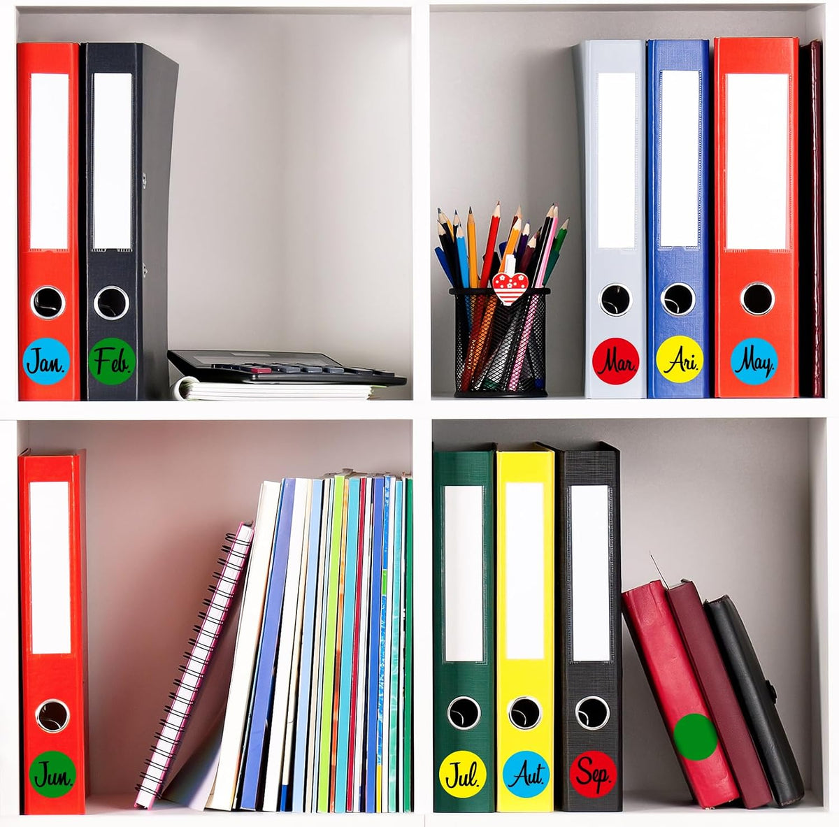 Pack of 2000 Round Color Coding Circle Dots Stickers Labels (3/4", Yellow)