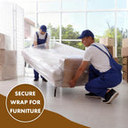 Stretch Wrap 18 Inch, 80 Gauge Pallet Wrap, 4 Rolls